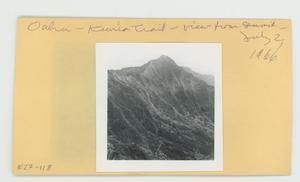 [View from Kunia trail summit in Hawaii, envelope IE24-118]