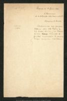 Correspondance entre le gouverneur et le ministre