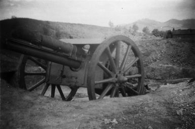 Gun at Momi Bay, Viti Levu, Fiji.