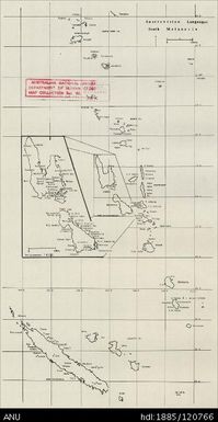 New Caledonia-Vanuatu, Austronesian Languages South Melanesia, 1:4 000 000