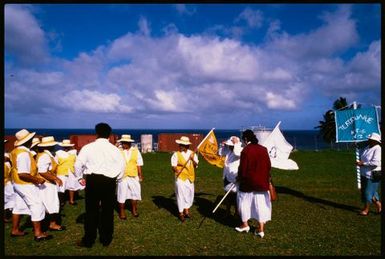 Women's Day parade of villages, Alofi Manse, Niue