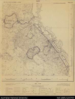 New Caledonia, Yate, Sheet 35-IV, 1:25 000