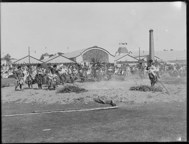 Fijian firewalkers at the New Zealand International Exhibition, Christchurch