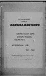 Patrol Reports. East Sepik District, Yangoru, 1961 - 1962