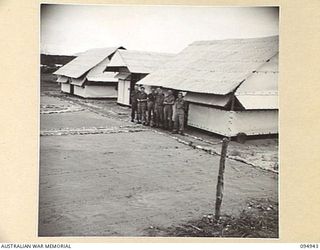 CAPE WOM, WEWAK AREA, NEW GUINEA. 1945-08-07. THE GENERAL VIEW OF HEADQUARTERS COMMAND, AUSTRALIAN ARMY SERVICE CORPS, 6 DIVISION