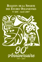 Bulletin de la Société des Études Océaniennes numéro 309