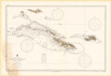 Louisiade Archipelago, Bramble Haven to Rossell Island, Papua (British New Guinea), South Pacific Ocean : from British surveys between 1850 and 1888 / Hydrographic Office, U.S. Navy