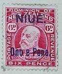 Stamp: New Zealand - Niue Six Pence