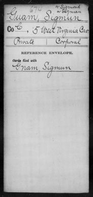 Guam, Sigmun - Age [Blank], Year: [BLANK] - Fifth Cavalry - West Virginia