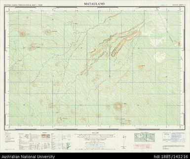 Samoa, Savai'i, Mataulano, Series: NZMS 174, Sheet 8, 1969, 1:20 000