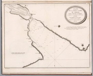 Plano de la concha y barra de Bilbao : situado el fondeadero de Portugalete ... Levantado por el Brigadier de la Rl. Armada D. Vicente Tofino de S. Miguel. Ano de 1789. Joaquín Ballester lo grabo. (to accompany) Atlas maritimo de Espana : Madrid MDCCLXXXIX (1789).