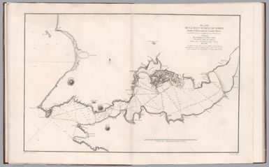 Plano de la Rya y Puerto de Ferrol : Situado el Observatorio de Guardias Marinas : Levantado. Por el Brigadier de la Real Armada D. Vicente Tofino de Sn Miguel. Ano de 1789. Grabado por Bartolome Vazquez. Escrito por Sgo. Drouet. (to accompany) Atlas maritimo de Espana : Madrid MDCCLXXXIX (1789).