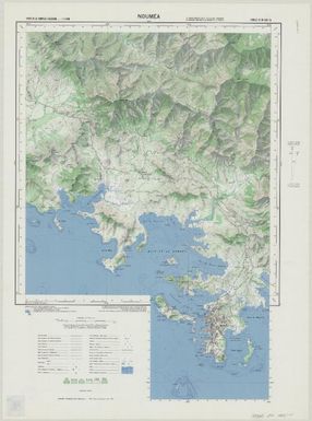 Carte de la Nouvelle Caledonie 150 000: Nouméa