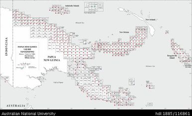 Papua New Guinea Imperial INDEX, 1:63 360, 1 Inch Series, Military Survey, Specials, 1943-1953