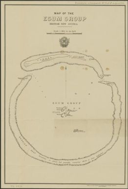Map of the Egum Group, British New Guinea / W. Knight, Govt. Engraver