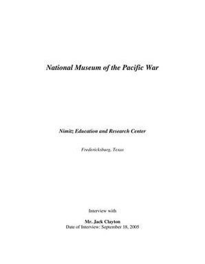 Oral History Interview with Jack Clayton, September 18, 2005