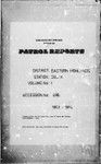 Patrol Reports. Eastern Highlands District, Obura, 1963 - 1964