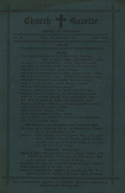 Church Gazette, Polynesia: February 1932