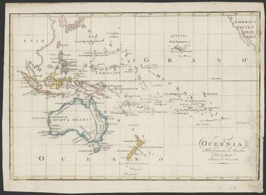 Oceania : sulla projezione di Mercatore / dell' A.B. Borghi