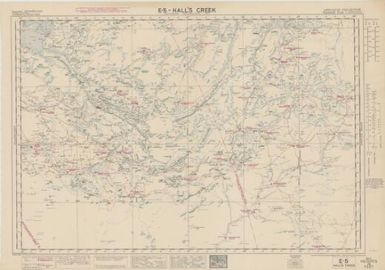 Australian aeronautical map: Hall's Creek (Sheet E5)