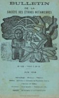 Bulletin de la Société des Études Océaniennes numéro 123
