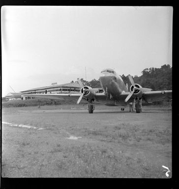 Qantas Empire Airways, Douglas DC-3 aeroplane, Finschafen, Morobe, Papua New Guinea