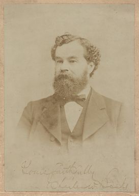 Signed portrait of Charles Wells Banks
