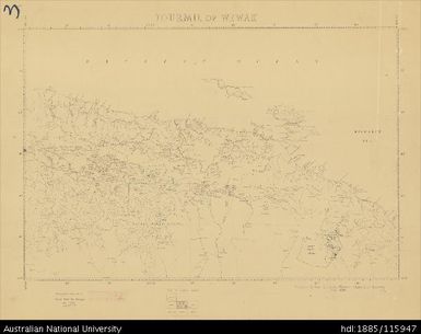 Papua New Guinea, Fourmil of Wewak, Fourmil series, Sheet 3, 1956, 1:253 440