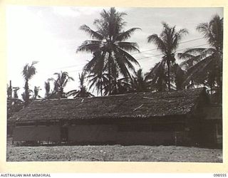 LAE, NEW GUINEA. 1945-10-22. THE OFFICERS' MESS AND RECREATION ROOM AT HEADQUARTERS AUSTRALIAN ARMY CANTEENS SERVICE