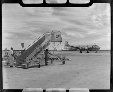 Sky Master VH-BPA 'Adventure' airplane, BCPA (British Commonwealth Pacific Airlines) Nadi Airport, Fiji