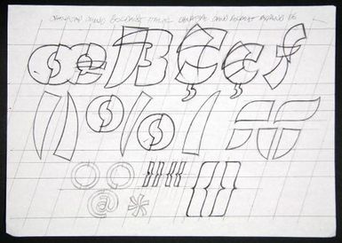 Churchward Chinajap Boldest Italic Sketch