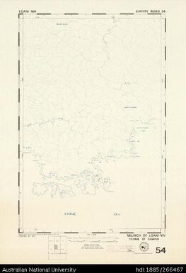 Papua New Guinea, Loani NW, Survey Index 54, 1:50 000, 1974