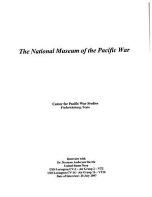 Oral History Interview with Norman Sterrie, July 20, 2007