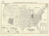 Standard time zones of the United States