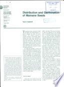 Distribution and germination of mamane seeds