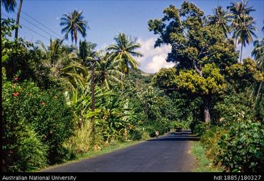 Tahiti - road outside Matavai Hotel, Papeete