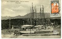 80 c. - Papeete-Tahiti. - Quai du CommerceWater-front