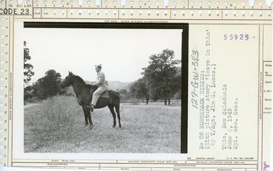 Photograph of Marines in New Caledonia - Horseback Riding