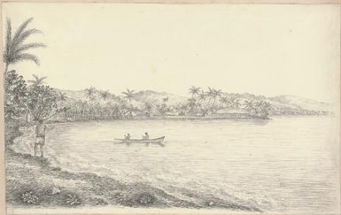 View from Papiate, Taheite [i.e. Papeete, Tahiti], Wilkes Harbour, Jany.18