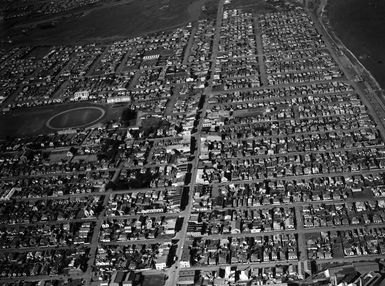 Aerial view of Petone, looking east