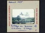 Village on banks of Oriomo village, [Papua New Guinea], c1958