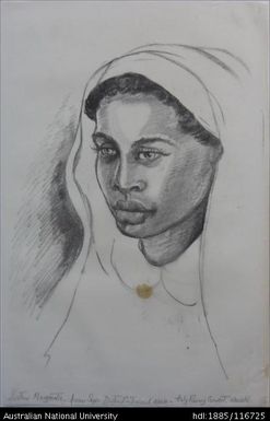 Sister Margaretis fr Sepic [sic] District - trained nurse - Holy Rosary Convent