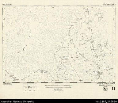 Papua New Guinea, Hagen NW, Survey Index 11, 1:50 000, 1972