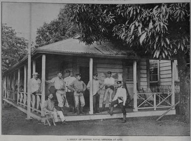 A Group of British Naval Officers at Apia