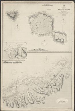 South Pacific Ocean, Society Islands. Hydrographic Office ; engraved by Davies & Company