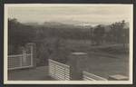 View of mountains from gates, Papua New Guinea, c1945 to 1952?