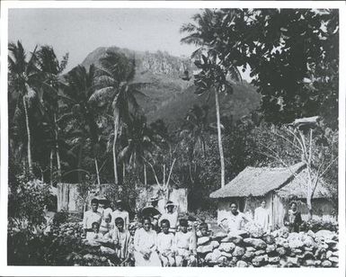 Village scene, Raiatea Island