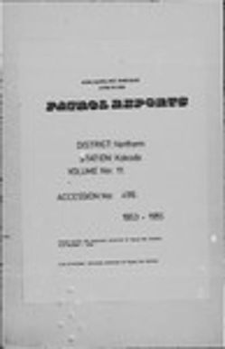 Patrol Reports. Northern District, Kokoda, 1953 - 1955