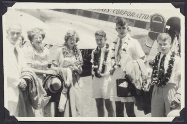 Powles family arrive in Apia, Samoa