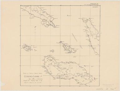 Portion of Solomon Islands showing Guadalcanal Is. drawn by E.G.Mason